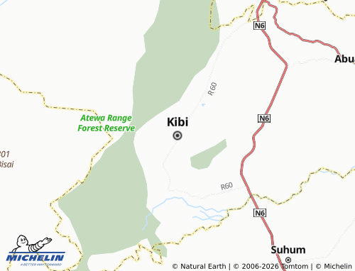 Carte MICHELIN Kibi - ViaMichelin