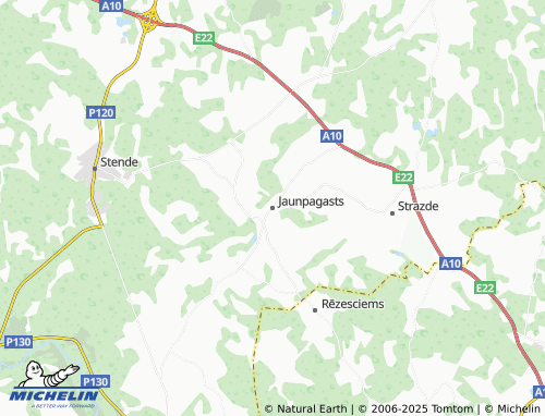 Kaart MICHELIN Jaunpagasts - ViaMichelin