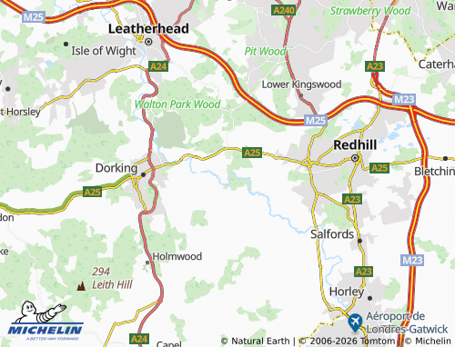 Carte MICHELIN Betchworth - ViaMichelin