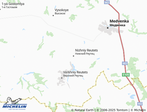 Carte MICHELIN Nizhniy Reutets - ViaMichelin