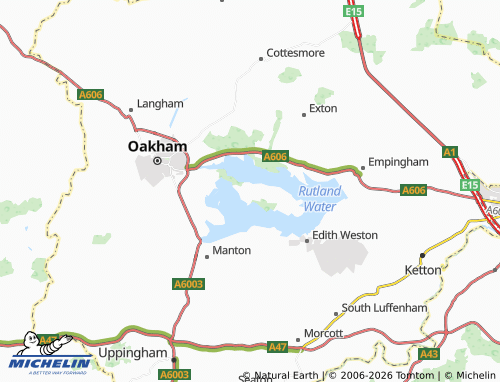 Carte MICHELIN Upper Hambleton - ViaMichelin