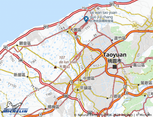 MICHELIN Zhongcuo map - ViaMichelin