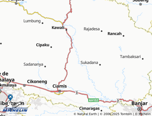 MICHELIN Buniseuri map - ViaMichelin