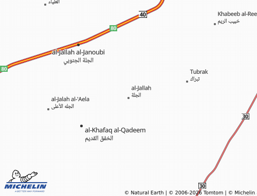 MICHELIN Jellah map - ViaMichelin