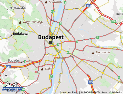 MICHELIN 8. Kerület map - ViaMichelin