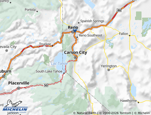 Carte MICHELIN Nevada - ViaMichelin