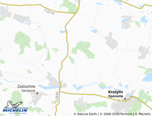 Mappa MICHELIN Novodubyshche - ViaMichelin
