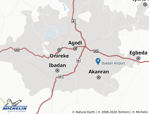 Mappa MICHELIN Ode-Aje - ViaMichelin