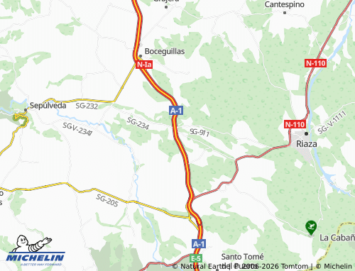 MICHELIN Castillejo de Mesleón map - ViaMichelin