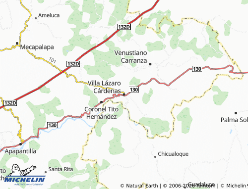 Mappa MICHELIN Villa Lázaro Cárdenas - ViaMichelin