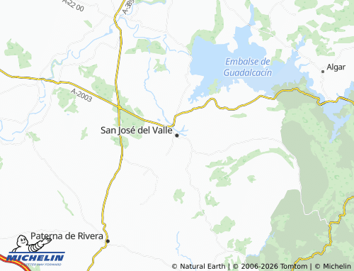 MICHELIN San José del Valle map - ViaMichelin