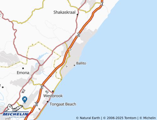 Kaart MICHELIN Compensation Beach - ViaMichelin