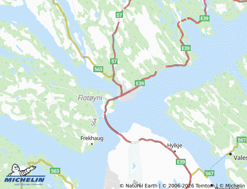 MICHELIN-Landkarte Knarvik - ViaMichelin