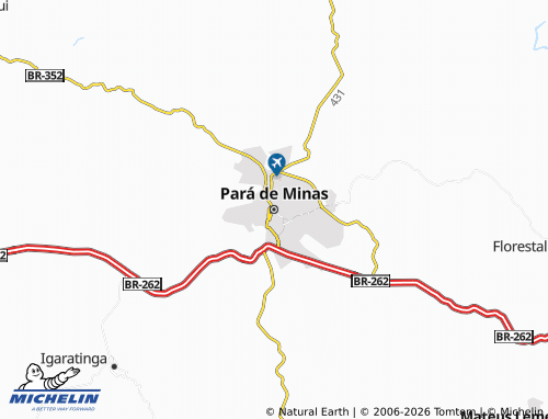 MICHELIN-Landkarte Pará de Minas - ViaMichelin