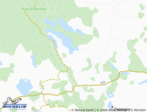 MICHELIN Rogojny map - ViaMichelin