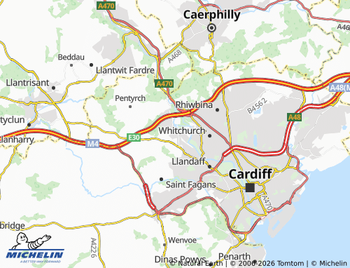 Mappa MICHELIN Radyr - ViaMichelin