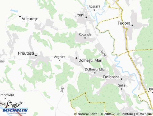 Mappa MICHELIN Dolheștii Mari - ViaMichelin
