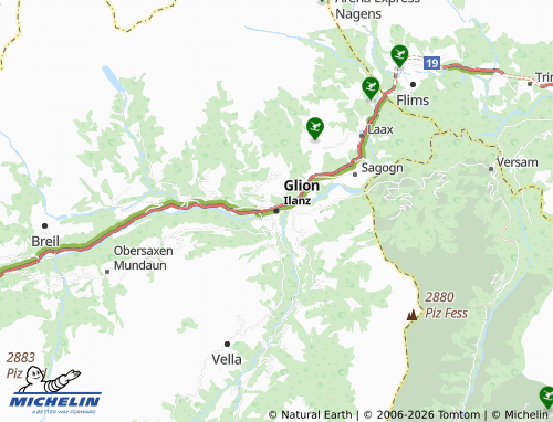 Carte MICHELIN Glion - ViaMichelin