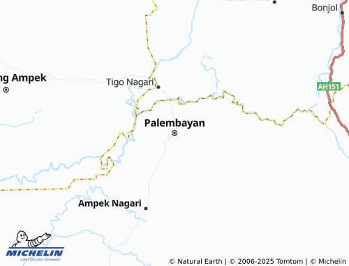 MICHELIN Palembayan map - ViaMichelin
