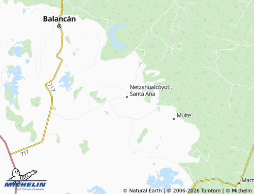 Mappa MICHELIN Netzahualcóyotl, Santa Ana - ViaMichelin