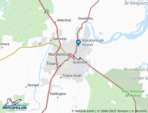 MICHELIN Maryborough map - ViaMichelin
