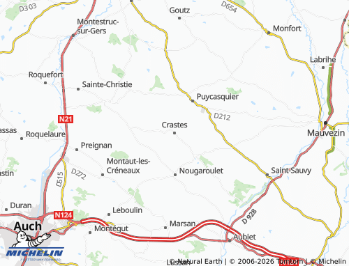 Mappa MICHELIN Crastes - ViaMichelin