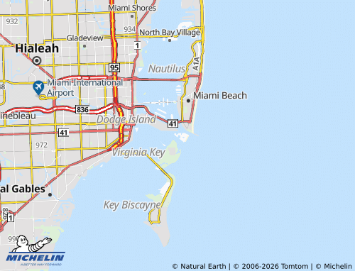 Carte MICHELIN Fisher Island - ViaMichelin