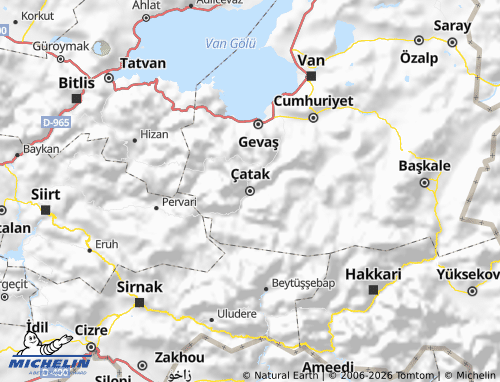 Mapa MICHELIN Çatak - ViaMichelin
