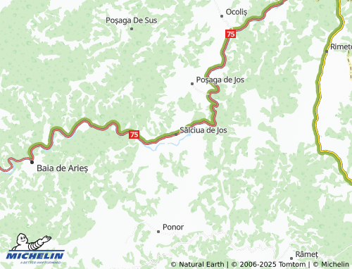 MICHELIN Sălciua de Jos map - ViaMichelin