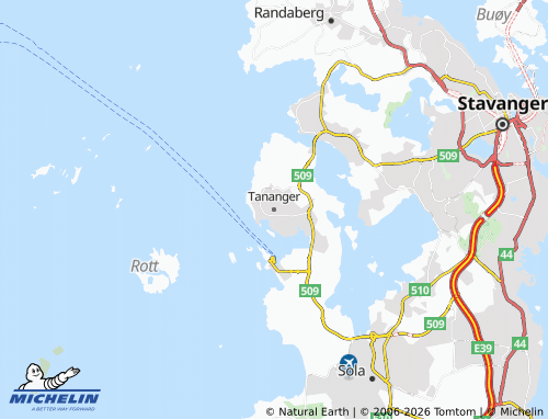 Kaart MICHELIN Tananger - ViaMichelin