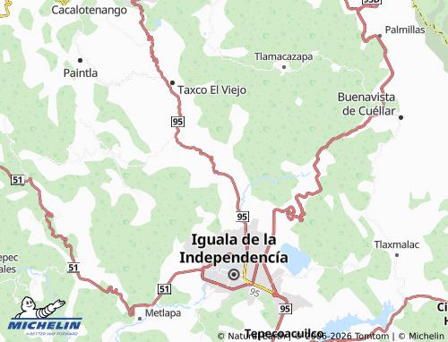 MICHELIN Mexcaltepec map - ViaMichelin