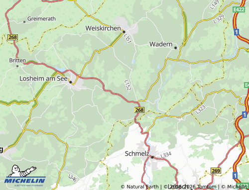 MICHELIN Münchweiler map - ViaMichelin
