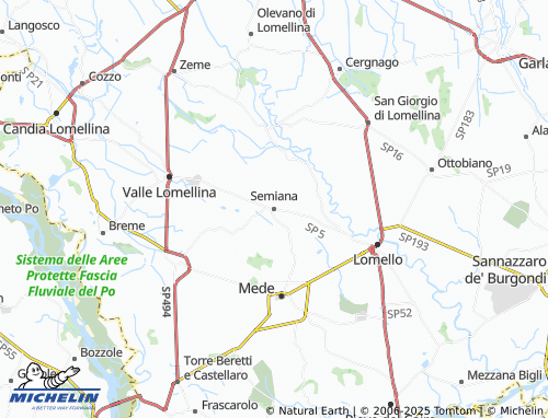 Mappa MICHELIN Semiana - ViaMichelin