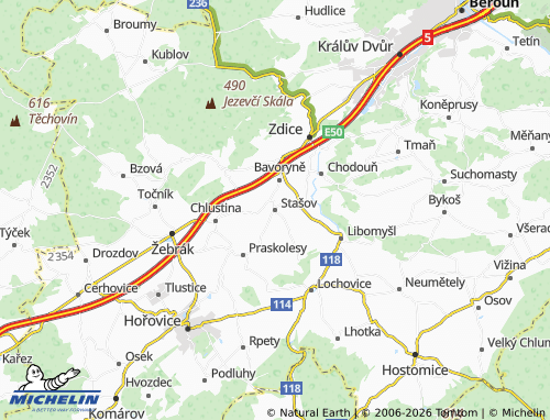 Mappa MICHELIN Stašov - ViaMichelin