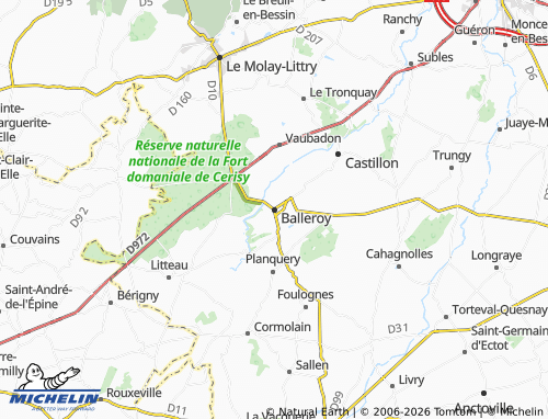 Carte MICHELIN Balleroy-sur-Drôme - ViaMichelin