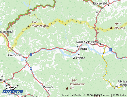 MICHELIN-Landkarte Gortina - ViaMichelin