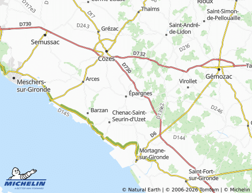 Mapa MICHELIN Épargnes - ViaMichelin