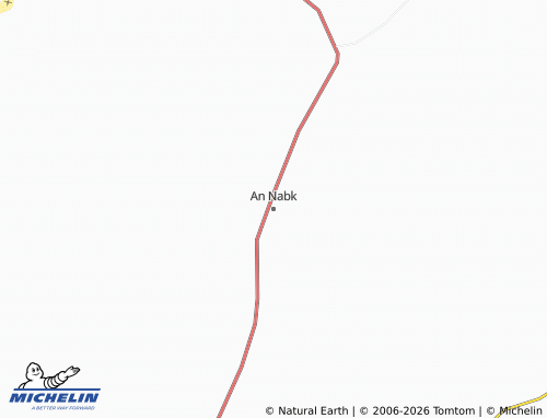 MICHELIN An Nabk map - ViaMichelin