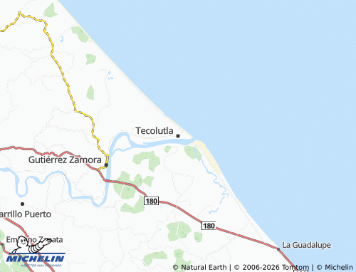Mappa MICHELIN Tecolutla - ViaMichelin