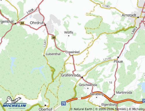 Kaart MICHELIN Crawinkel - ViaMichelin