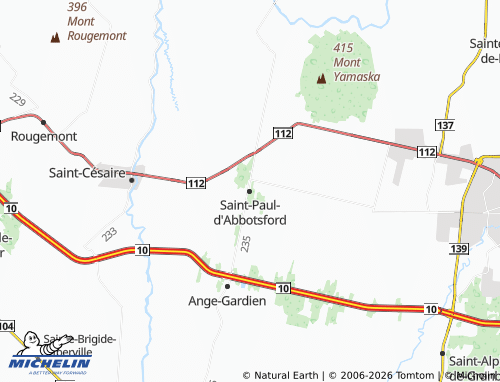 MICHELIN Saint-Paul-d'Abbotsford map - ViaMichelin