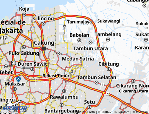 MICHELIN Perwira map - ViaMichelin