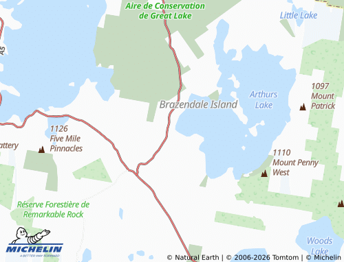MICHELIN Flintstone map - ViaMichelin