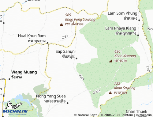 MICHELIN Sap Sanun map - ViaMichelin