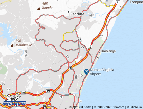 MICHELIN Centenary Park map - ViaMichelin