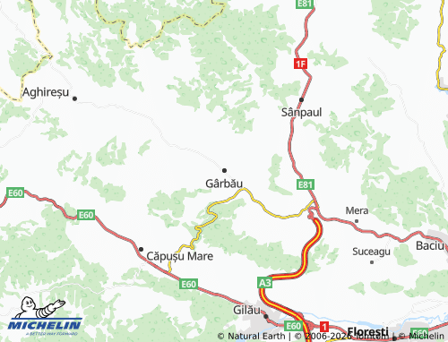 Mapa MICHELIN Gârbău - ViaMichelin