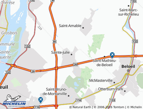MICHELIN Sainte-Julie map - ViaMichelin