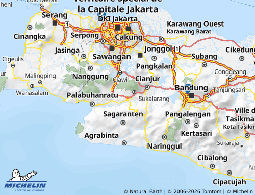 Carte MICHELIN Kota Sukabumi - ViaMichelin