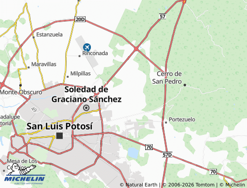 MICHELIN Valle de la Palma map - ViaMichelin