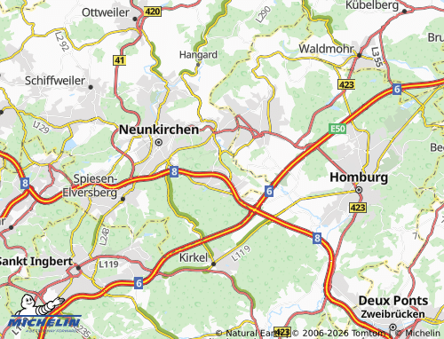 MICHELIN Ludwigsthal map - ViaMichelin